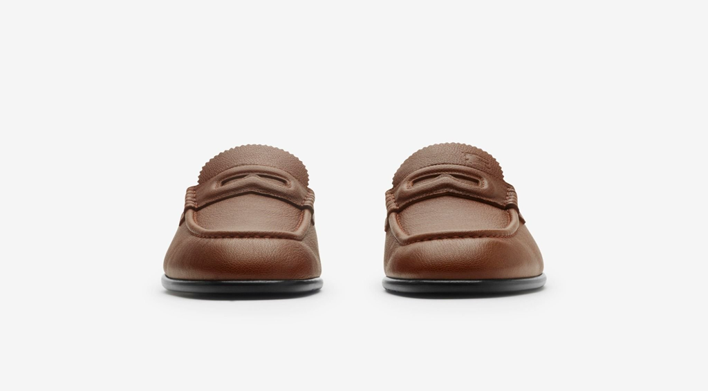 Giày Burberry Leather Pearl Loafers 'Pinecone' 81091781 - Ảnh 4