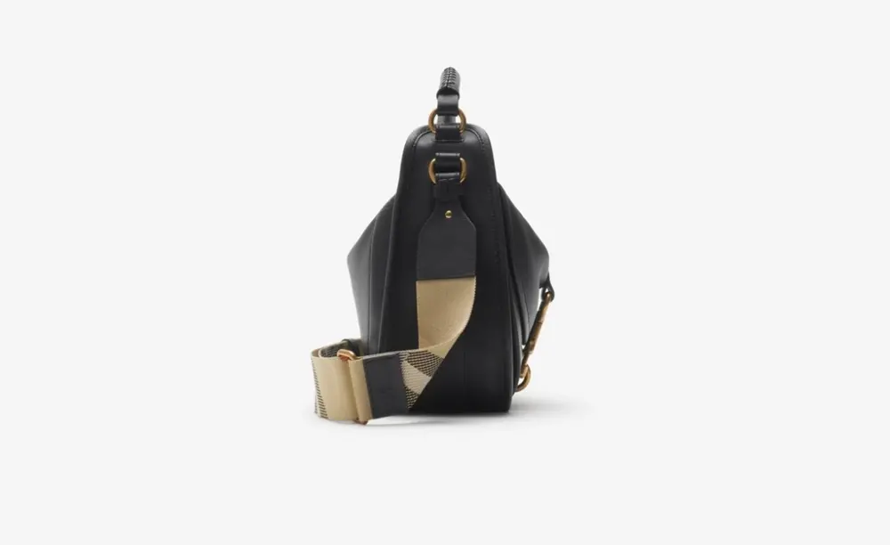 Túi Burberry Small B Clip Messenger Bag 'Black' 81077271 - Ảnh 4