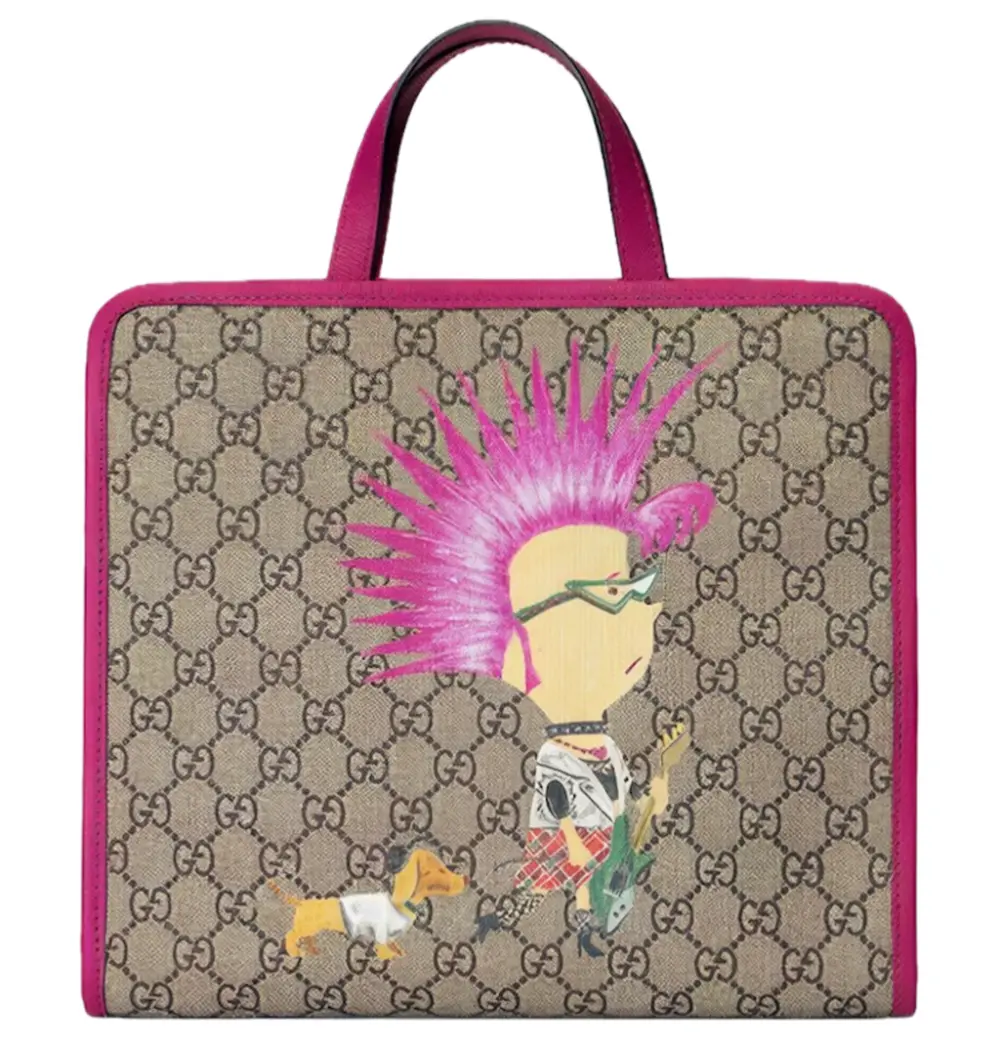 Túi Nữ Gucci GG Punk Print Tote Bag 'Beige' 605614-2EAAN-8298