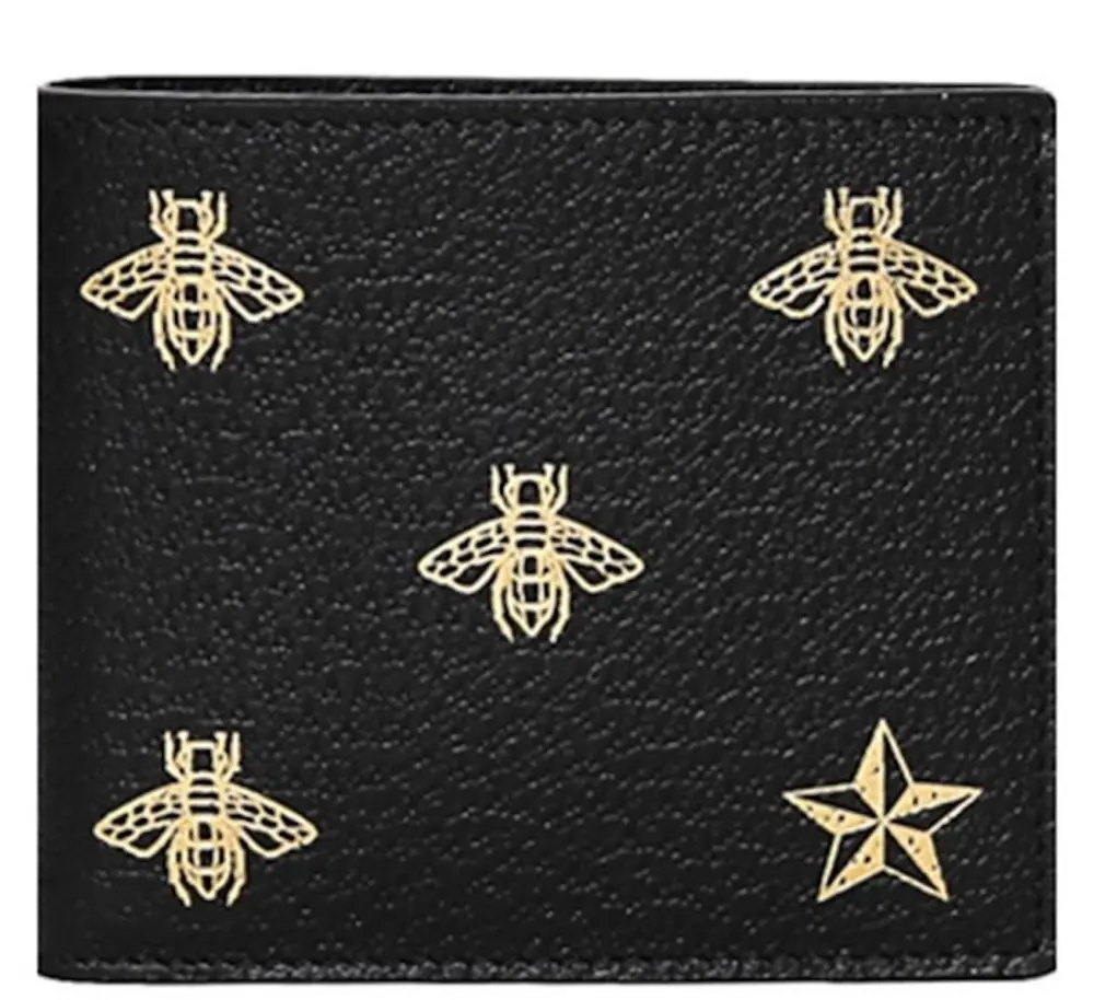 Ví Nam Gucci Bi-Fold Leather Wallet 'Black' 495055-DJ2KT-8474