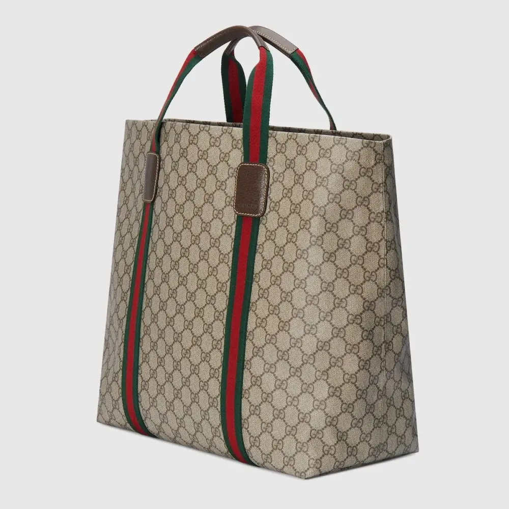 Túi Gucci GG Tender Medium Tote Bag 'Beige Ebony' 763287-FACHL-8844 - Ảnh 7
