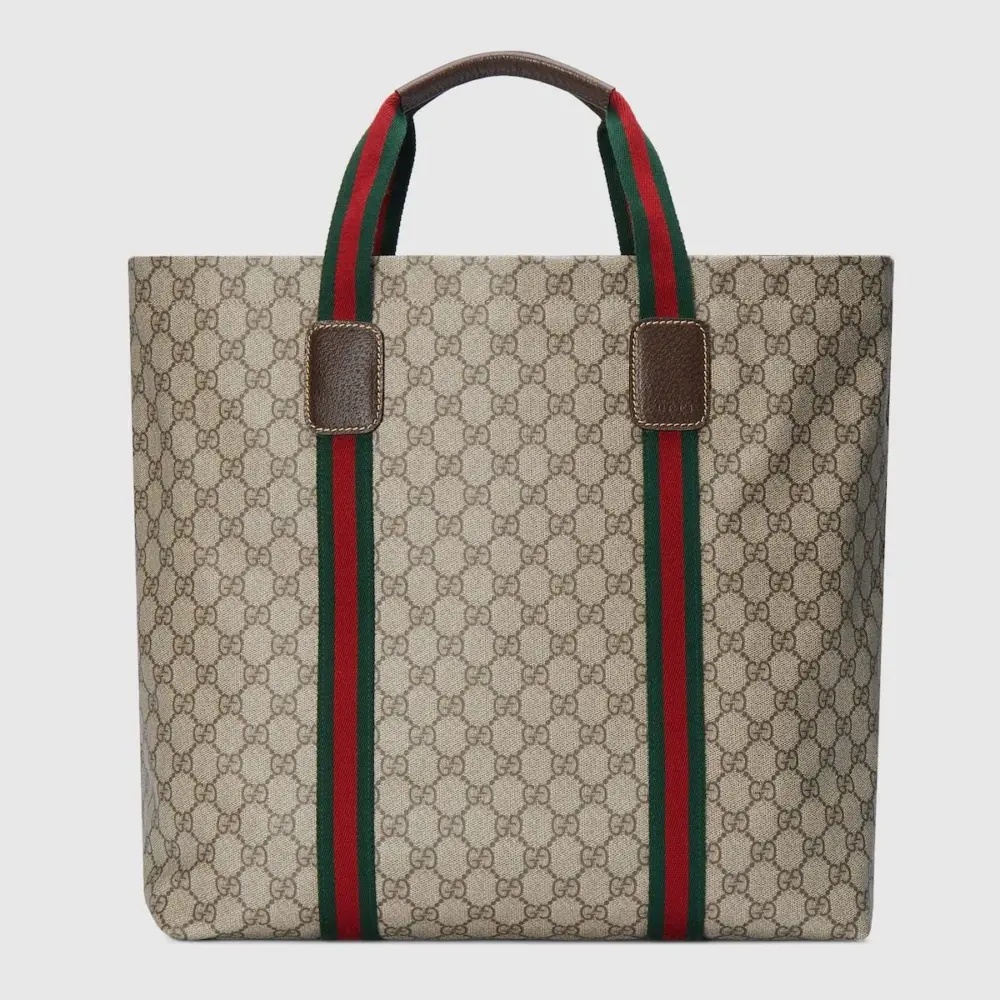 Túi Gucci GG Tender Medium Tote Bag 'Beige Ebony' 763287-FACHL-8844 - Ảnh 6