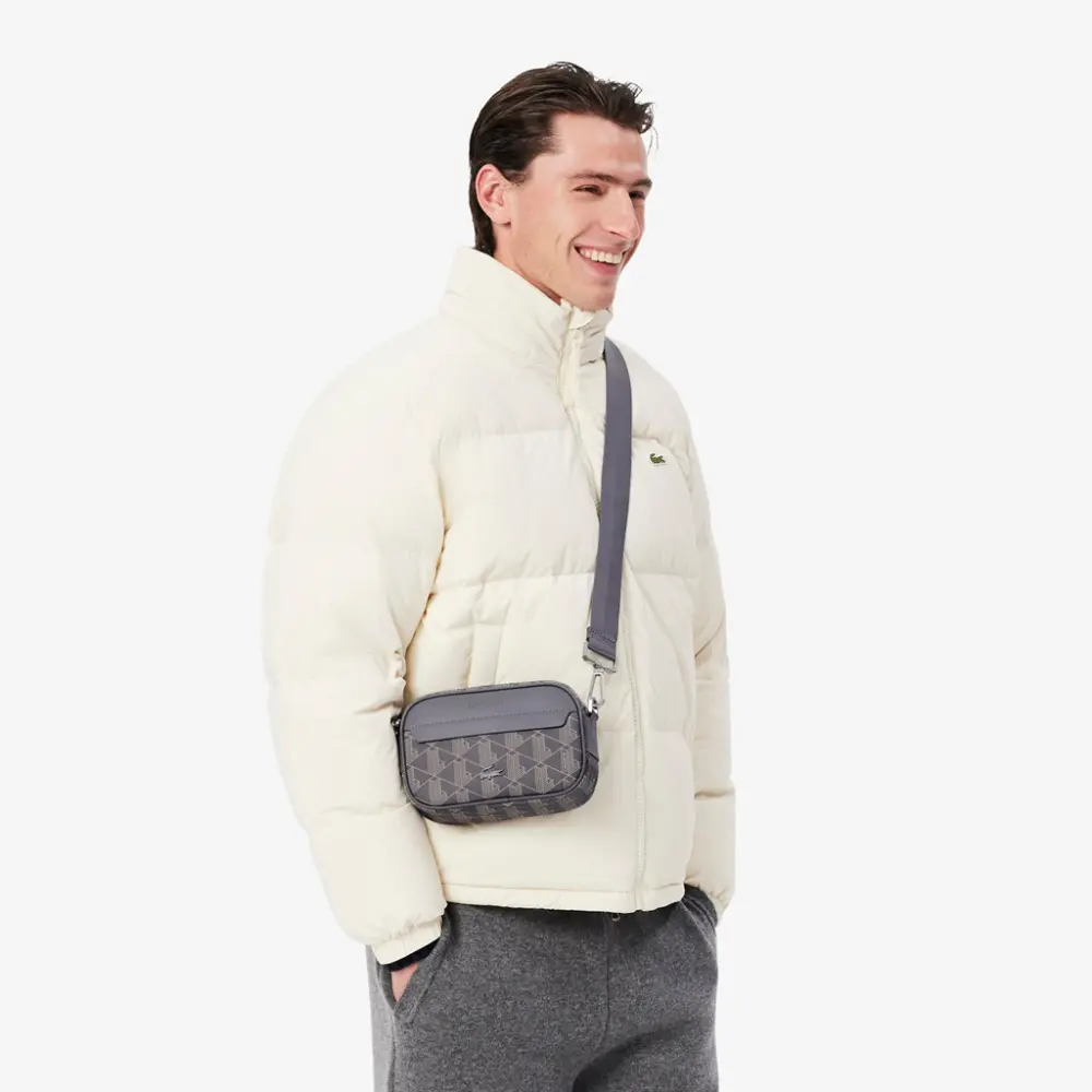 Túi Lacoste Small The Blend Satchel Crossbody Bag ‘Grey’ NH3650LX-Q82 - Ảnh 2