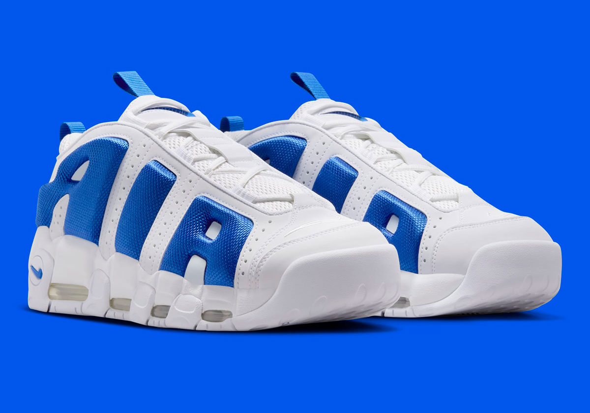 Alternative view of Giày Nike Air More Uptempo Low ‘White Hyper Royal’ FZ3055-101