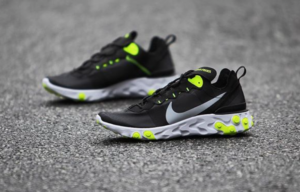Giày Nike React Element 55 ‘Black Volt’ BQ6166-001 - Ảnh 4