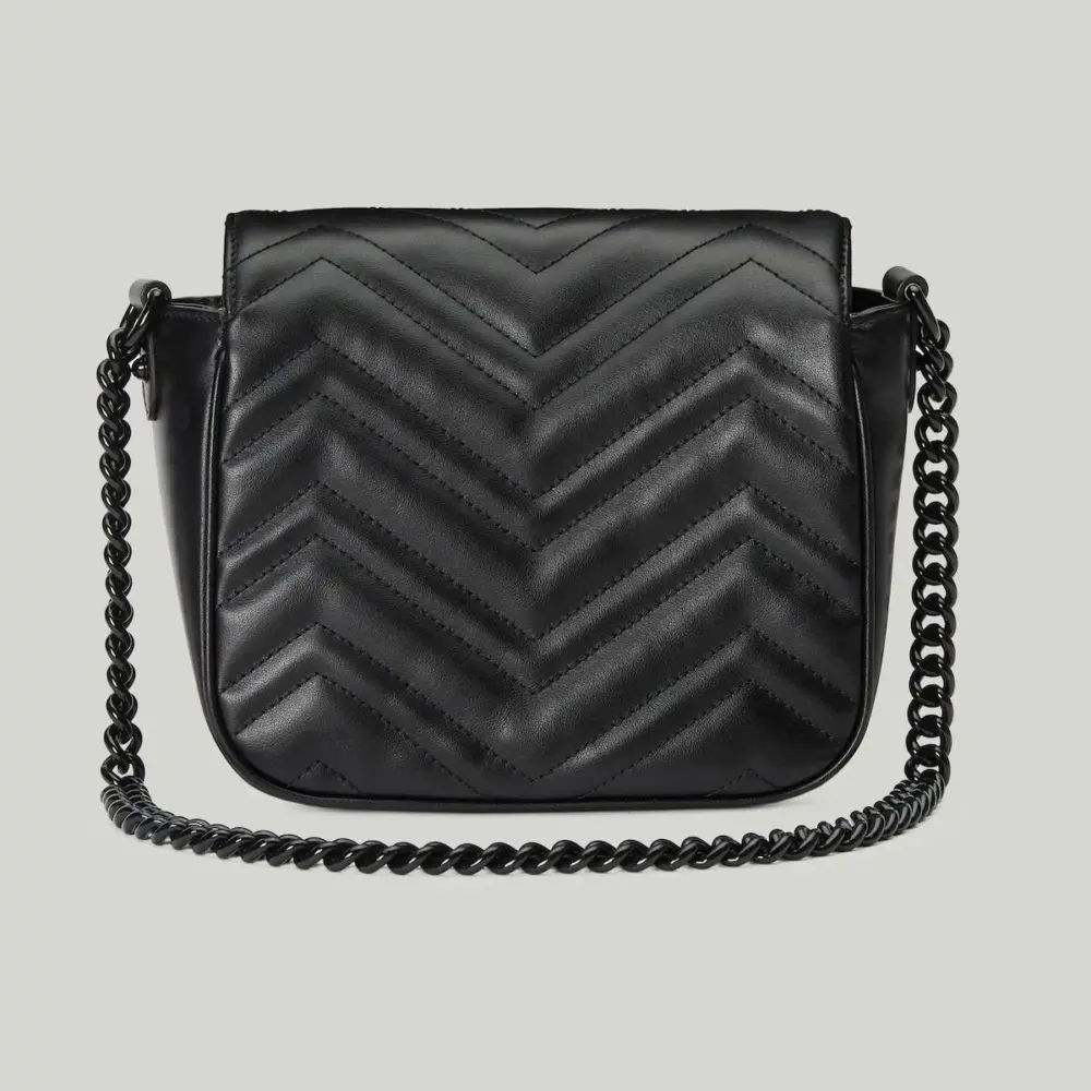 Túi Gucci GG Marmont Matelassé Shoulder Bag 'Black' 739681-AABS1-1000 - Ảnh 5