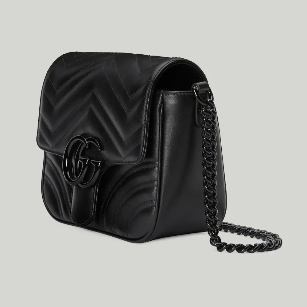 Túi Gucci GG Marmont Matelassé Shoulder Bag 'Black' 739681-AABS1-1000 - Ảnh 3