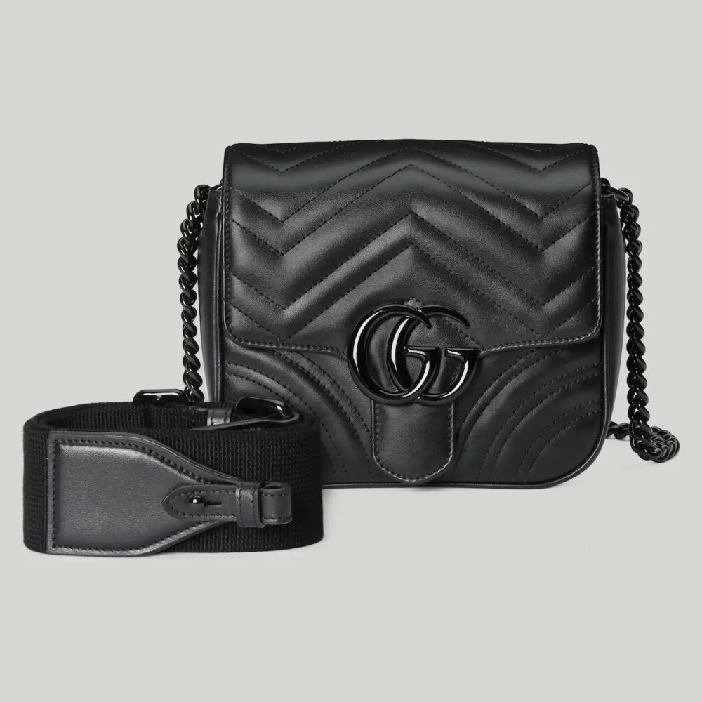 Alternative view of Túi Gucci GG Marmont Matelassé Shoulder Bag 'Black' 739681-AABS1-1000