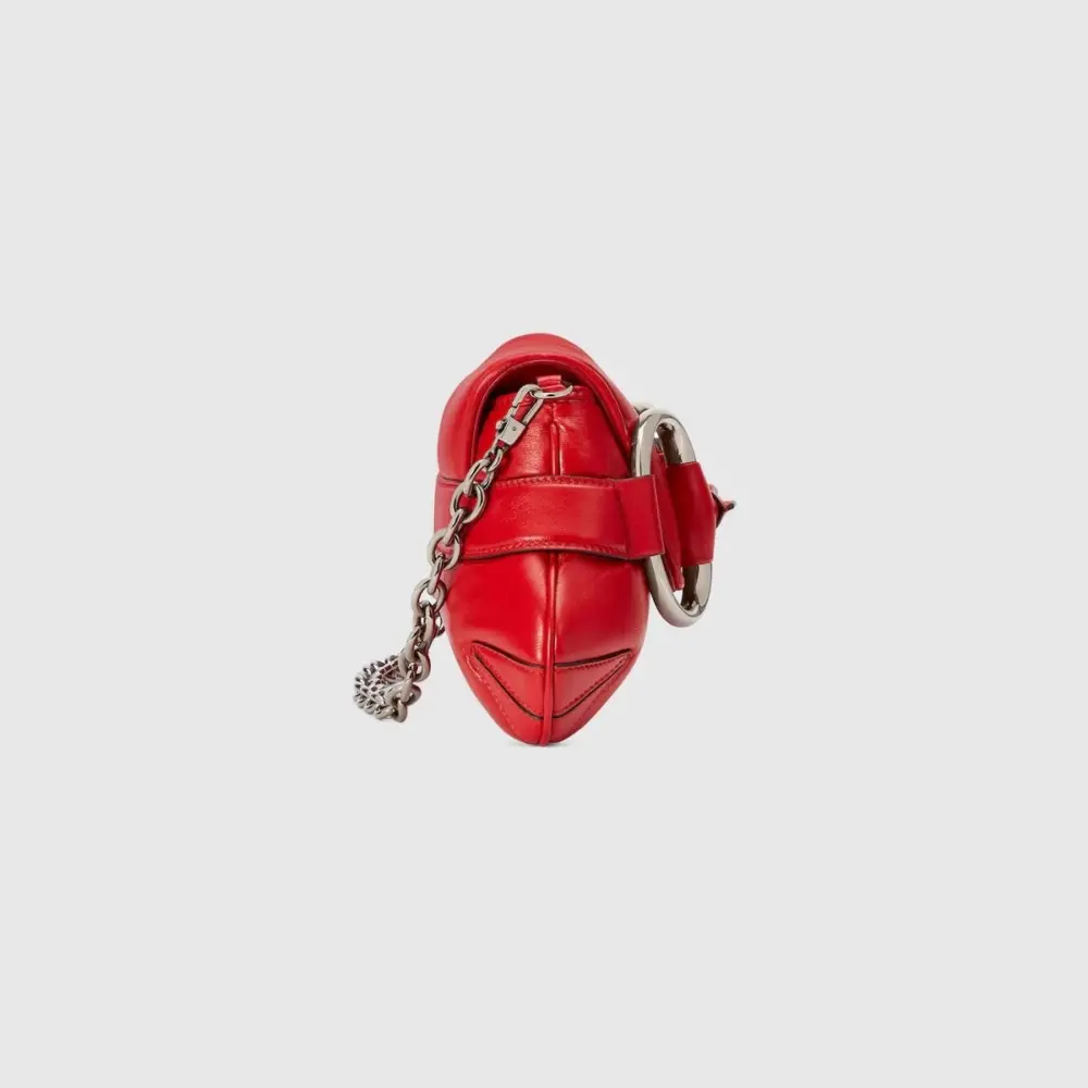 Túi Gucci Horsebit Chain Medium Shoulder Bag 'Red' 764255-AACU1-6404 - Ảnh 6