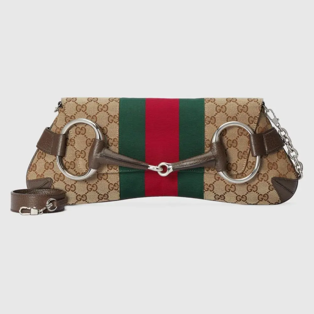 Túi Gucci Horsebit Chain Medium Shoulder Bag 'Beige' 764255-FACM2-8747 - Ảnh 7