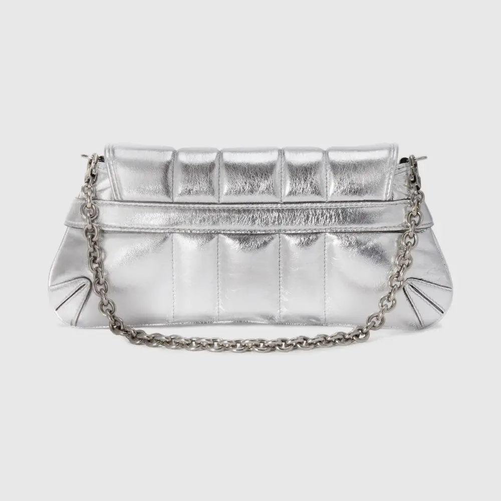 Túi Gucci Horsebit Chain Small Shoulder Bag 'Silver' 764339-AACY5-8106 - Ảnh 6
