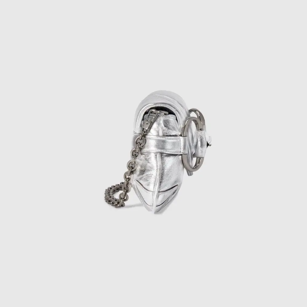 Túi Gucci Horsebit Chain Small Shoulder Bag 'Silver' 764339-AACY5-8106 - Ảnh 5