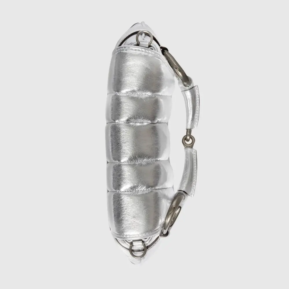 Túi Gucci Horsebit Chain Small Shoulder Bag 'Silver' 764339-AACY5-8106 - Ảnh 4