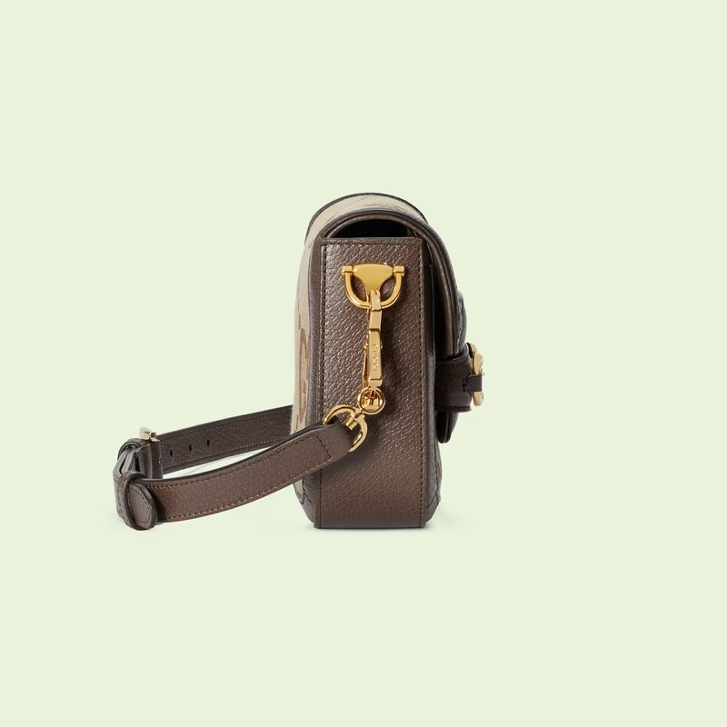 Túi Gucci Horsebit 1955 Jumbo GG Mini Bag ‘Camel’ 658574-UKMDG-2570 - Ảnh 3
