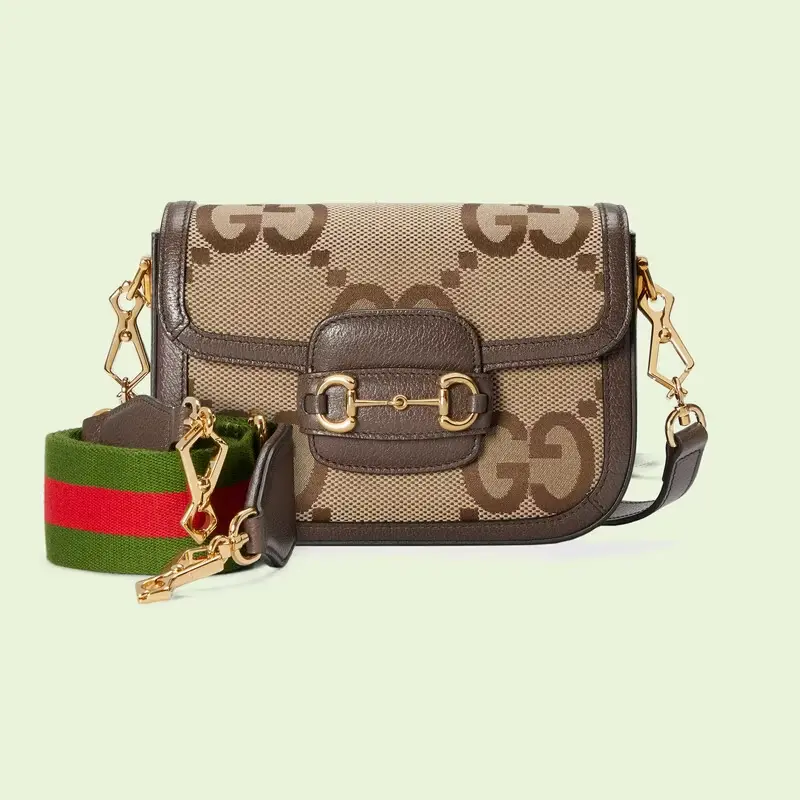 Alternative view of Túi Gucci Horsebit 1955 Jumbo GG Mini Bag ‘Camel’ 658574-UKMDG-2570