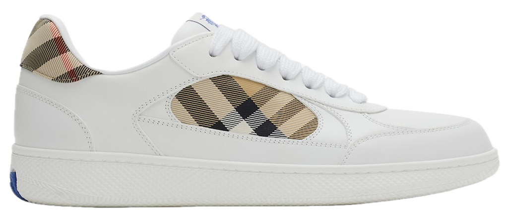 Giày Burberry Leather Check Terrace Sneakers 'White'​ 81086491