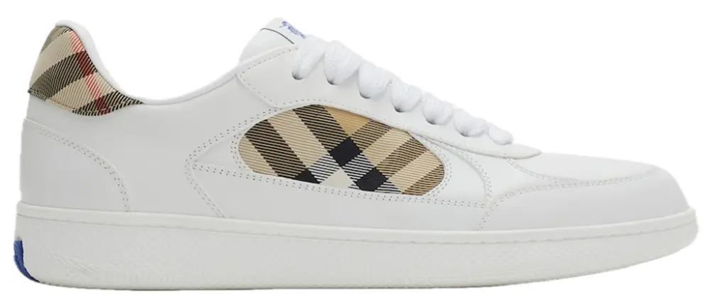 Giày Burberry Leather Check Terrace Sneakers 'White'​ 81086491