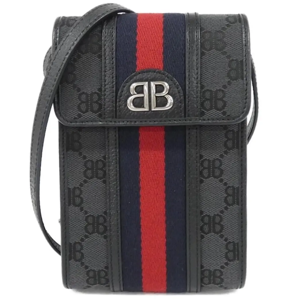 Túi Gucci x Balenciaga Hacker Phone Bag 'Black' 680130-2103X-1000