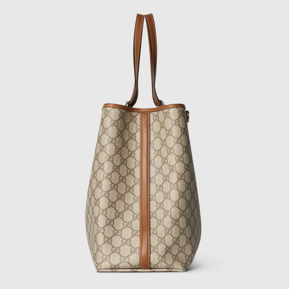 Túi Gucci GG Emblem Large Tote Bag 'Beige' 815212-FAD6L-9758 - Ảnh 3