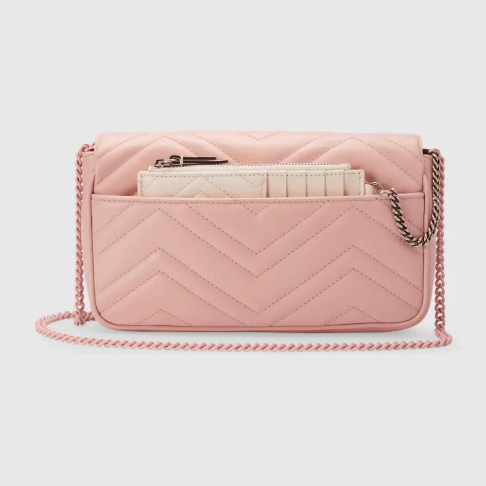 Túi Gucci GG Marmont Super Mini Bag 'Pink' 751526-AACX5-5945 - Ảnh 6