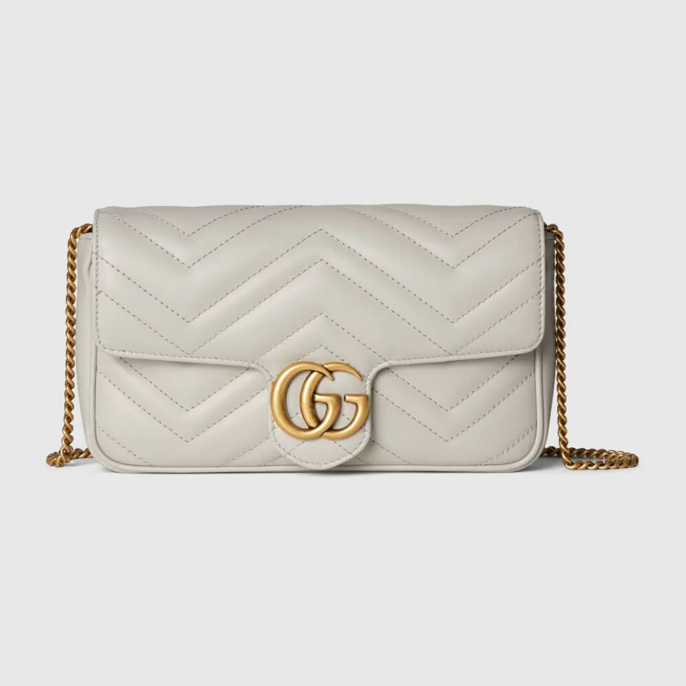 Alternative view of Túi Gucci GG Marmont Super Mini Bag 'Grey' 751526-AACCE-1742