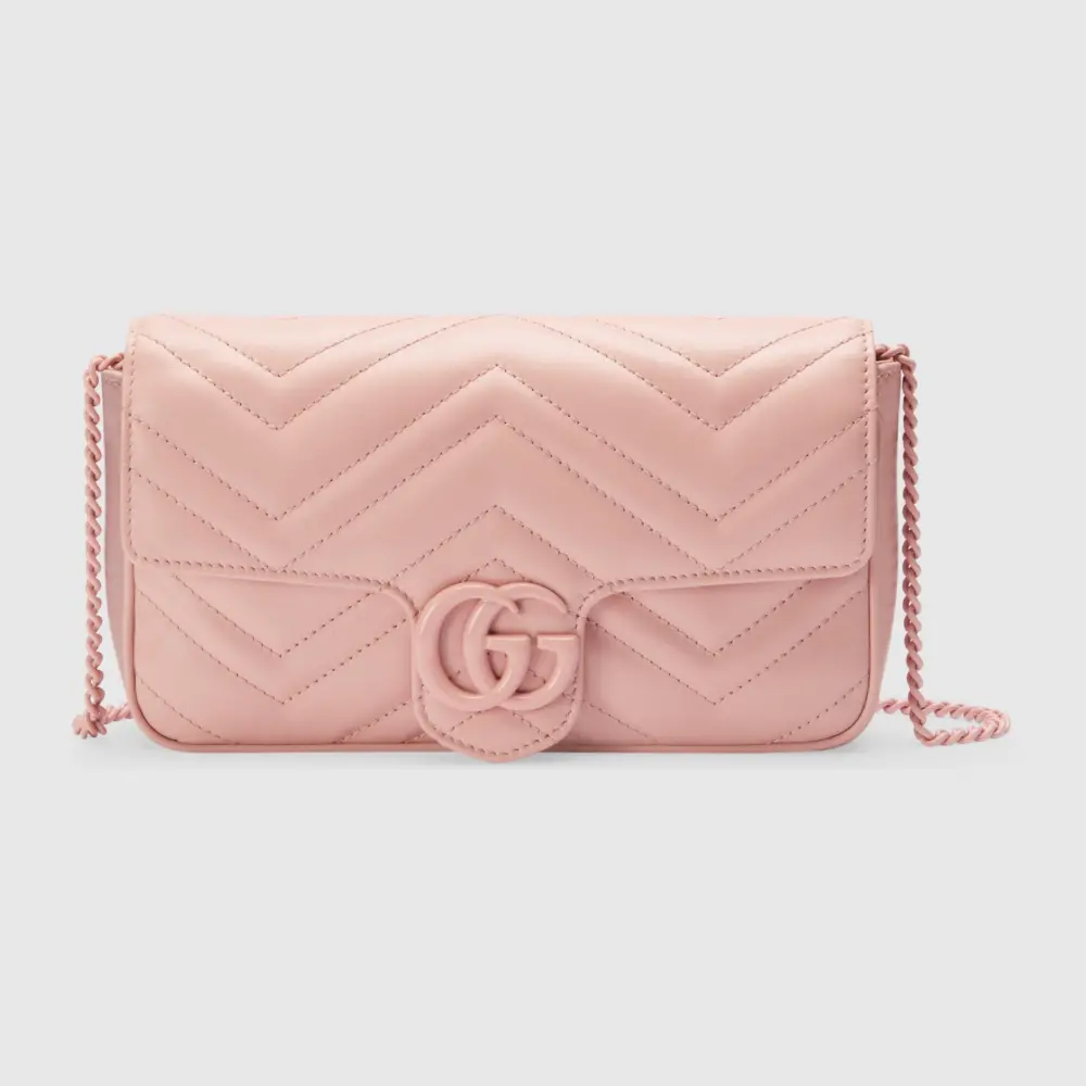 Alternative view of Túi Gucci GG Marmont Super Mini Bag 'Pink' 751526-AACX5-5945