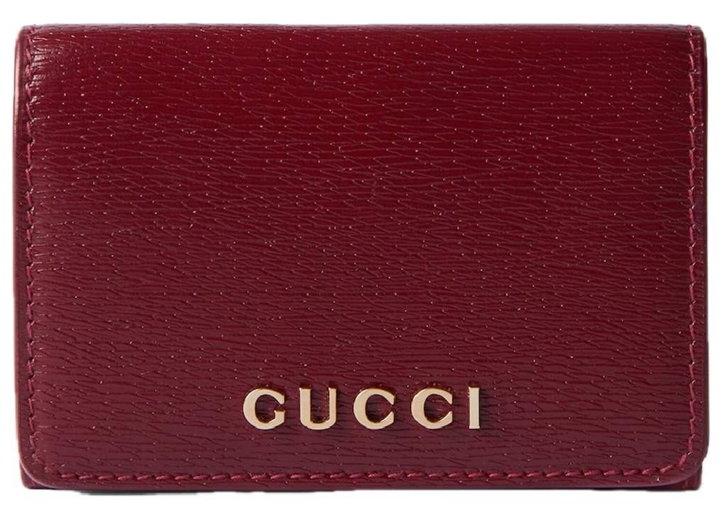 Ví Gucci Card Case With Gucci Script 'Burgundy' 790101-0OP0T-6207