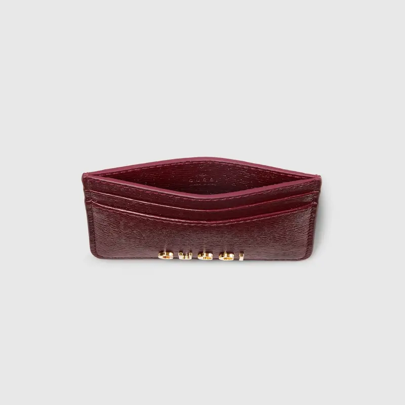 Ví Gucci Card Case With Script 'Rosso Ancora' 773428-0OP0T-6207 - Ảnh 3