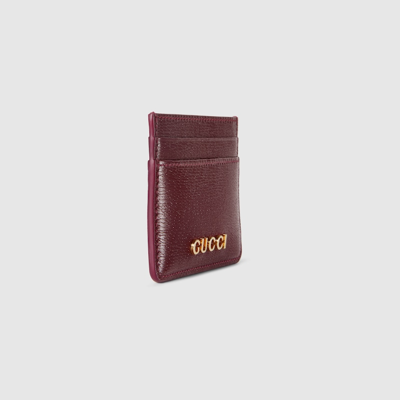 Alternative view of Ví Gucci Card Case With Script 'Rosso Ancora' 773428-0OP0T-6207