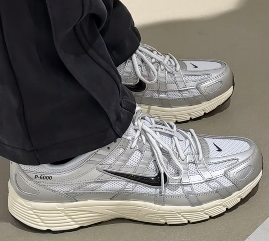 Alternative view of Giày Nike P-6000 ‘White Metallic Silver’ CD6404-105