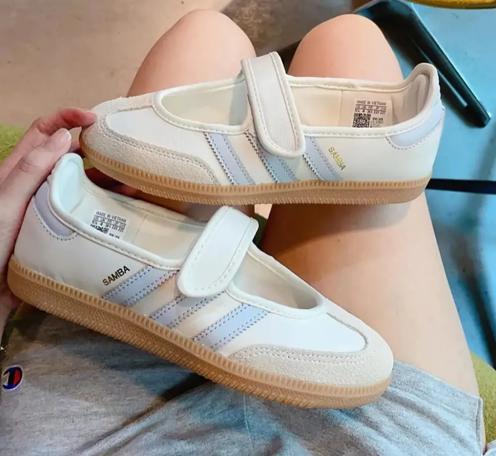 Giày Adidas Samba Jane 'Cloud White' JR7339 - Ảnh 3