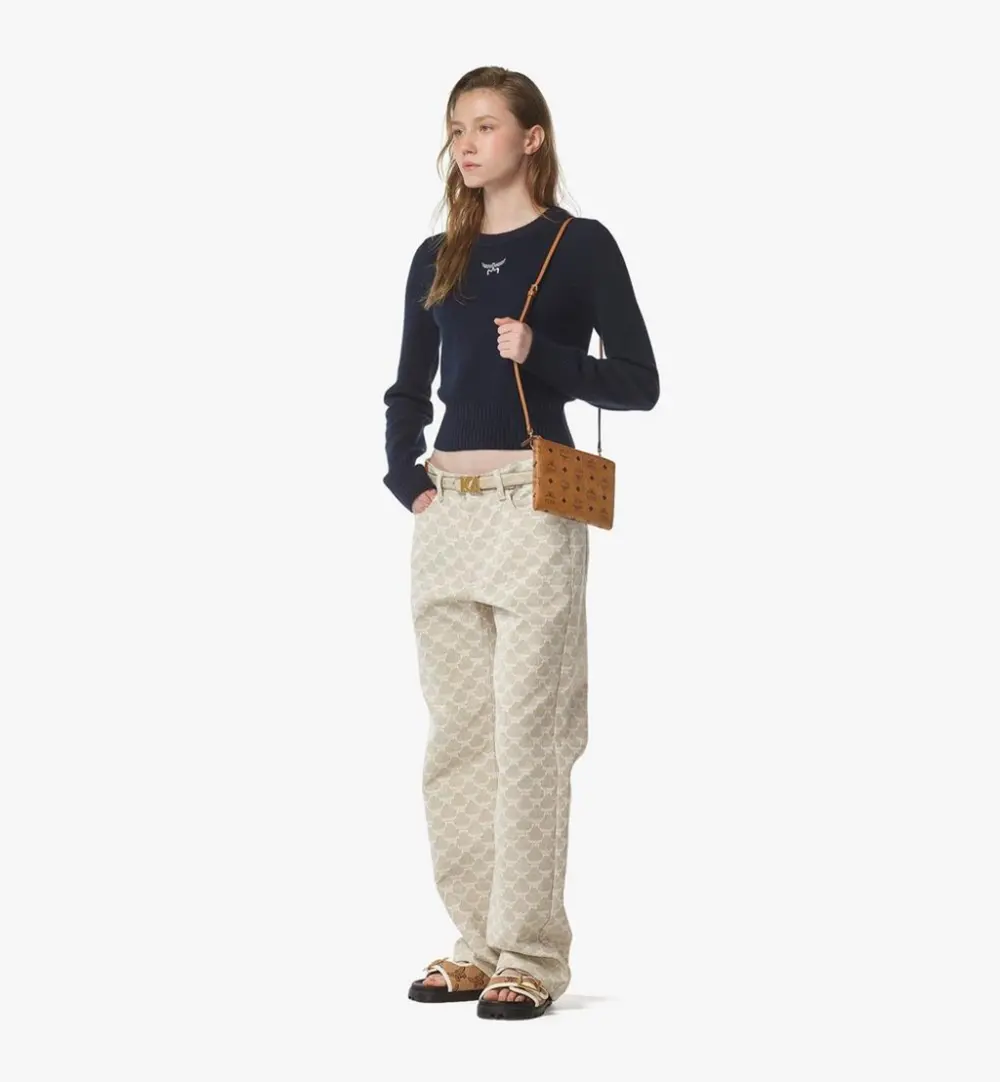 Alternative view of Túi MCM Ottomar Travel Pouch in Visetos 'Cognac' MXZFSTT03CO001