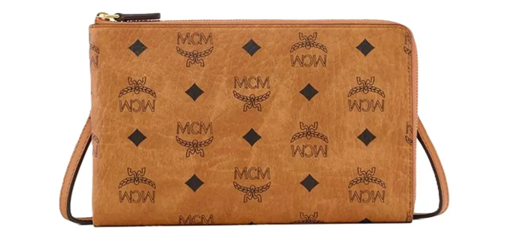 Túi MCM Ottomar Travel Pouch in Visetos 'Cognac' MXZFSTT03CO001