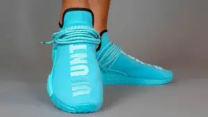 Giày Adidas Pharrell x NMD Human Race ‘Aqua’ GY0094 - Ảnh 4