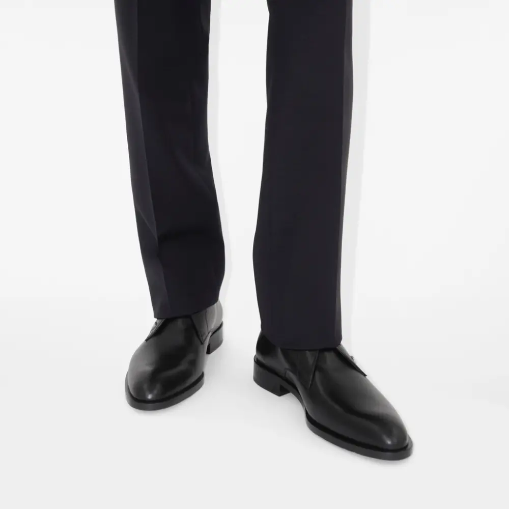 Giày Burberry Leather Carlyle Derby Shoes ‘Black’ 81013881 - Ảnh 3