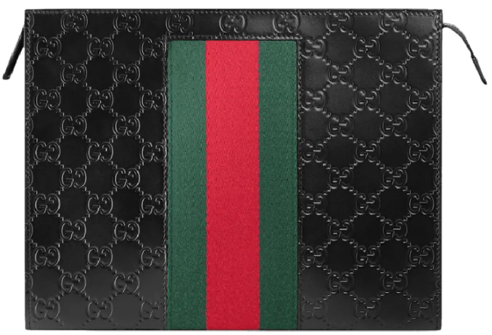 Túi Gucci Signature Web Pouch 'Black' 475316-CWCLN-1060