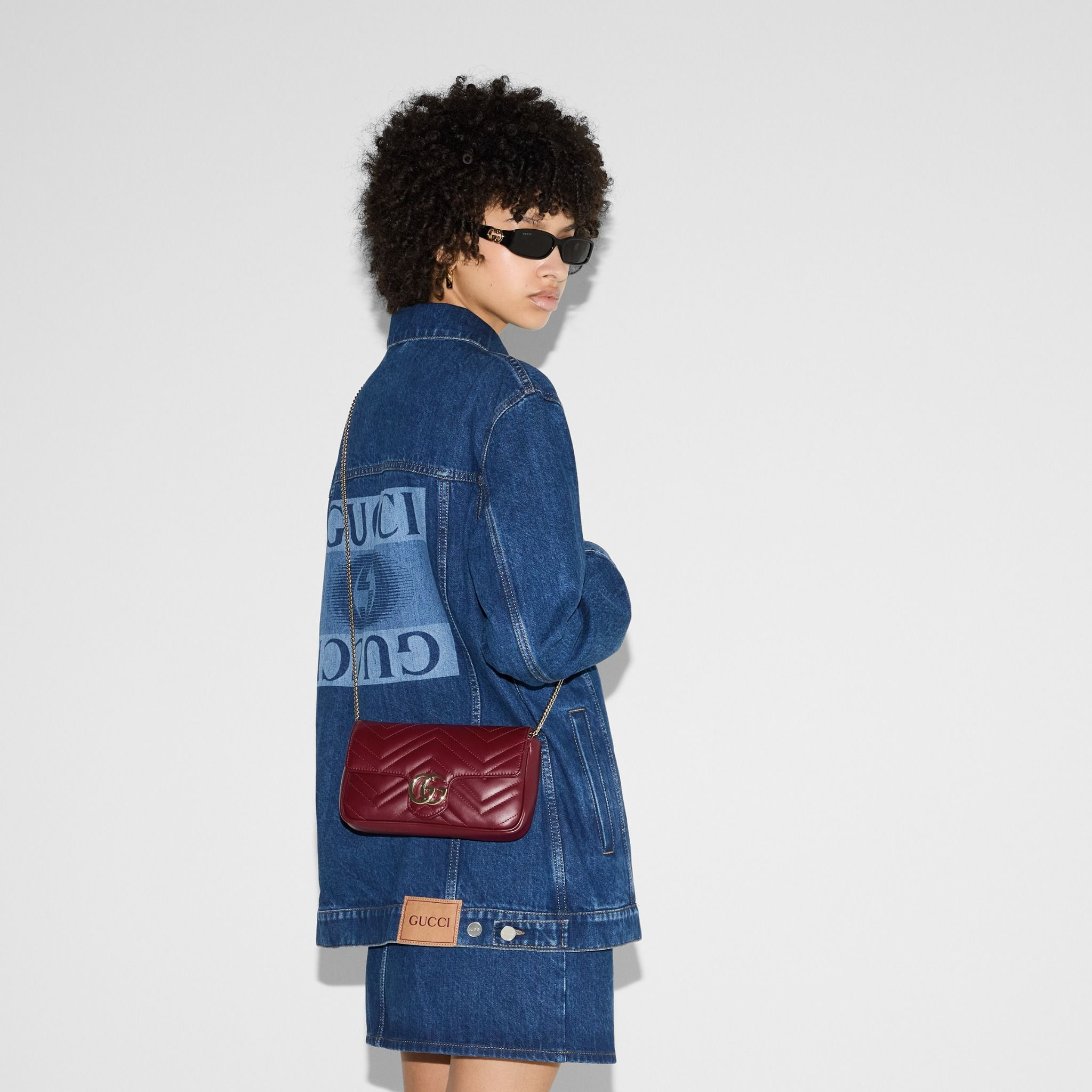 Túi Gucci GG Marmont Super Mini Bag 'Red' 751526-AADQM-6241 - Ảnh 7