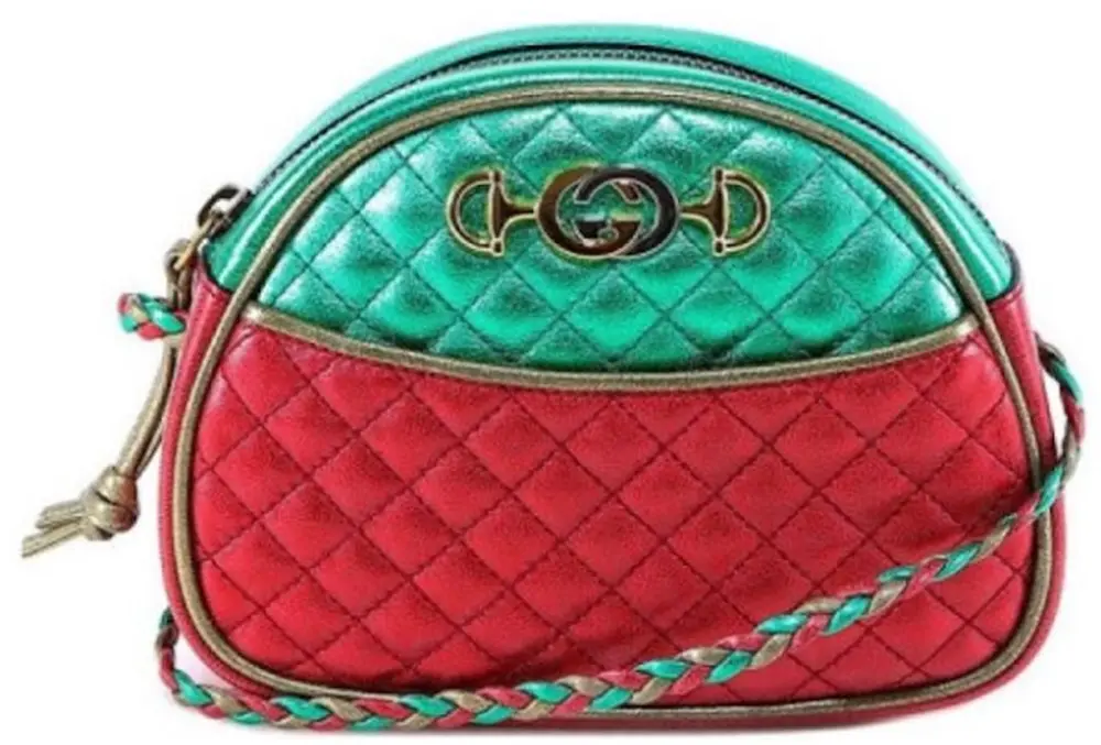 Túi Nữ Gucci Leather Shoulder Bag 'Green Red' 534951-0U14X-3862