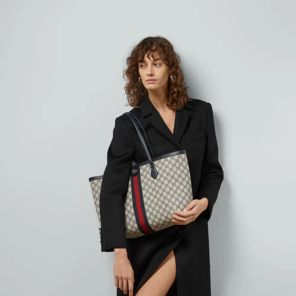 Túi Gucci Ophidia Medium Tote Bag 'Beige' 631685-96IWN-4076 - Ảnh 7
