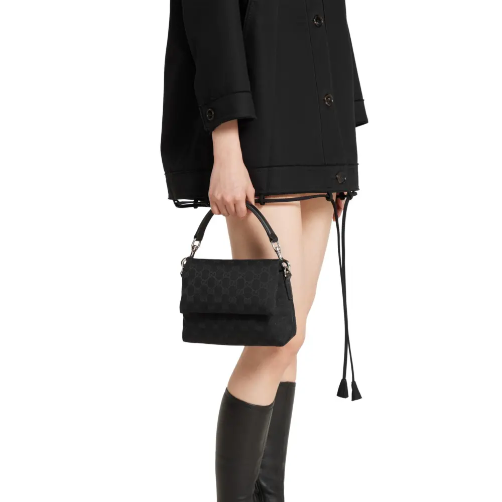 Túi Gucci Small GG Crossbody Bag 'Black' 821617-FAEHA-1042 - Ảnh 7