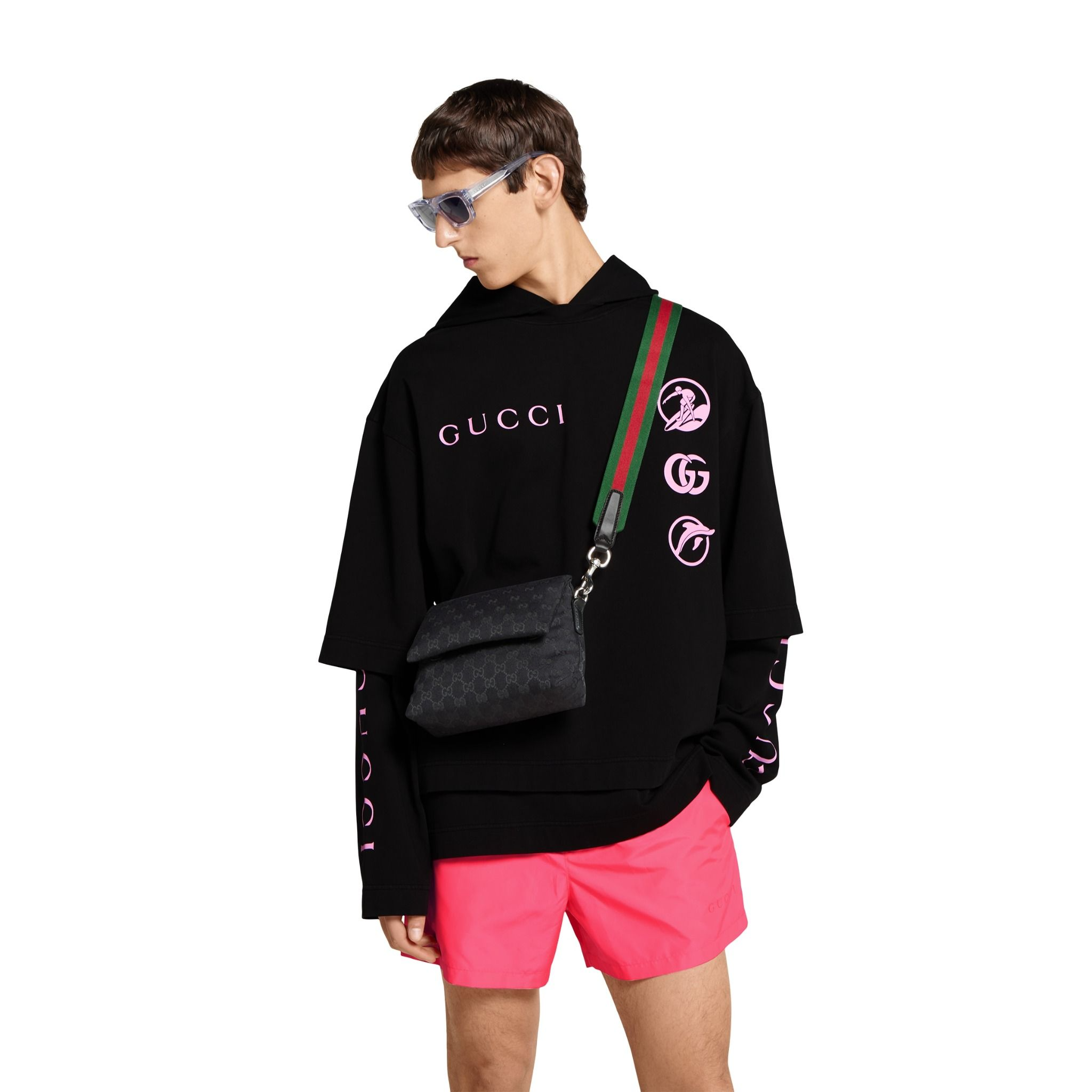 Túi Gucci Small GG Crossbody Bag 'Black' 821617-FAEHA-1042 - Ảnh 8