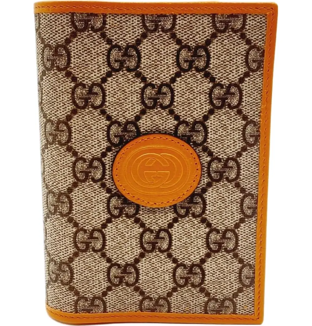 Ví Gucci Leather Trim Canvas Wallet 'Orange' 724562-92TCG-1147