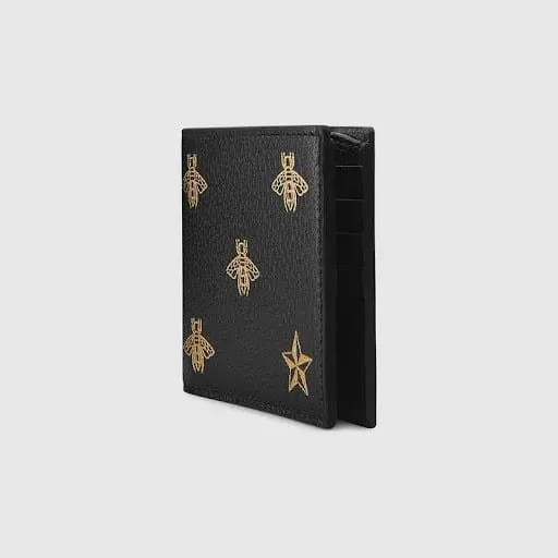 Alternative view of Ví Nam Gucci Bi-Fold Leather Wallet 'Black' 495055-DJ2KT-8474