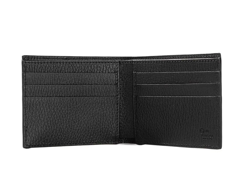 Ví Nam Gucci Bi-Fold Leather Wallet 'Black' 495055-DJ2KT-8474 - Ảnh 3