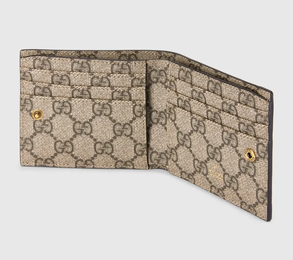Ví Nam Gucci Mini GG Canvas Wallet 'Green' 756526-FAB7W-3046 - Ảnh 4
