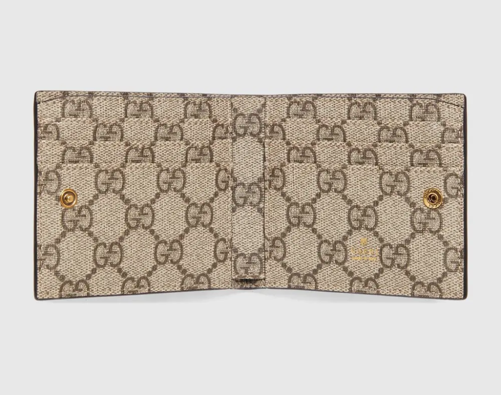 Alternative view of Ví Nam Gucci Mini GG Canvas Wallet 'Green' 756526-FAB7W-3046
