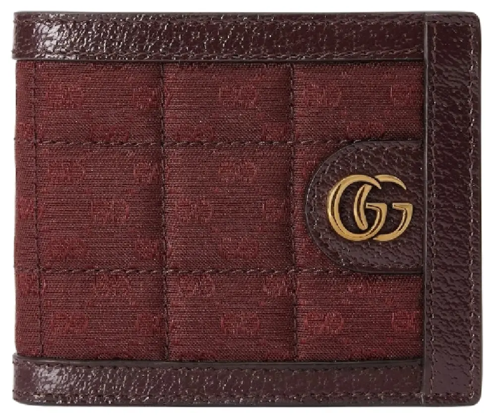 Ví Nam Gucci Mini GG Canvas Wallet 'Burgundy' 756526-FAB7W-6041