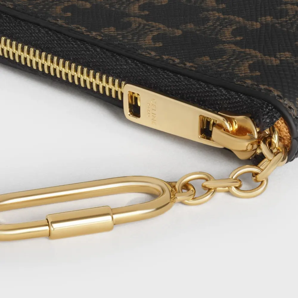 Ví Nữ Celine Coin Purse Cuir Triomphe 'Black' 10C662CA2-38NO - Ảnh 4