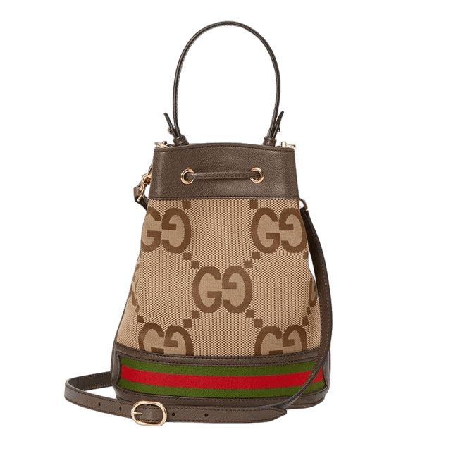 Túi Gucci Ophidia Small Jumbo GG Bucket Bag 'Camel Ebony' 550621-UKMJG-2570 - Ảnh 3