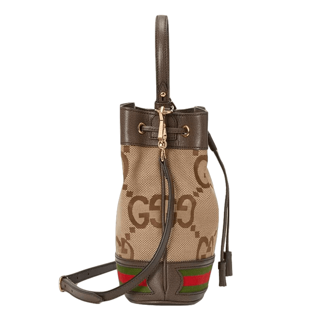 Túi Gucci Ophidia Small Jumbo GG Bucket Bag 'Camel Ebony' 550621-UKMJG-2570 - Ảnh 4